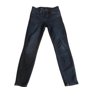 PAIGE Hoxton Ankle Dark Wash High Rise Skinny Jeans Size 28 Indigo Stretch